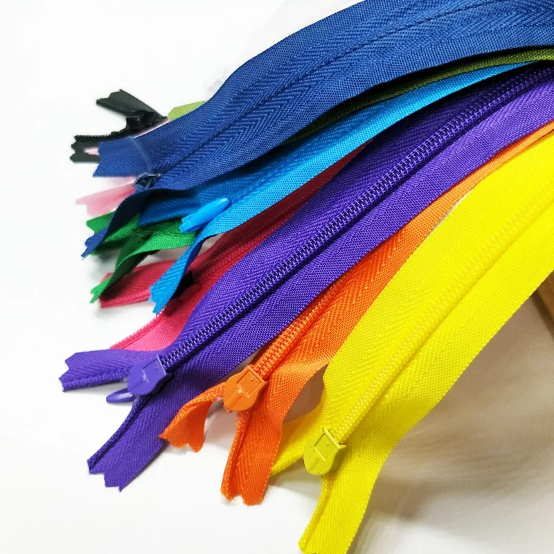 

HL 11PCS 28CM Length Colorful Invisible Close-End Nylon Zipper Garment Bags Accessories Sewing Notions A159