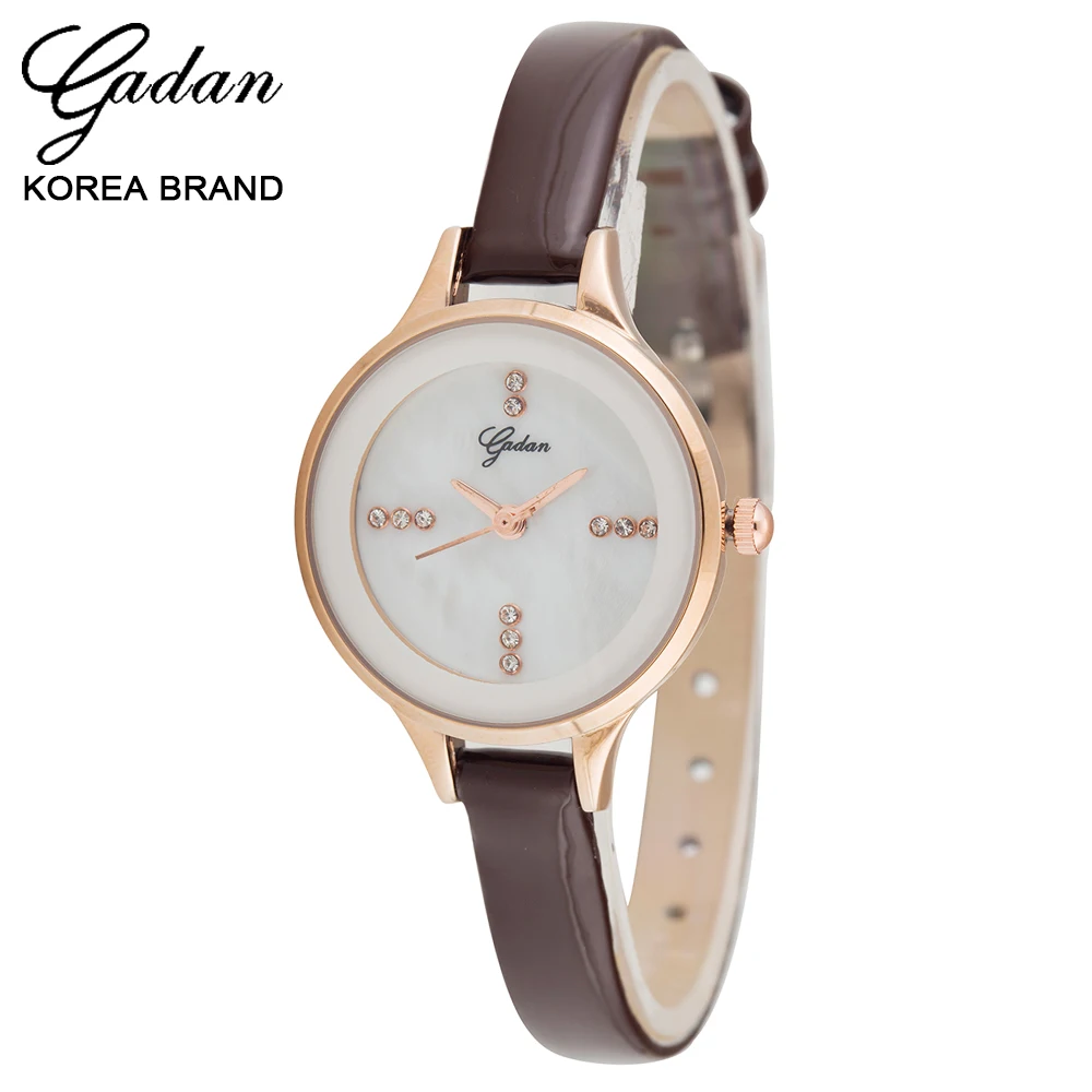 Аутентичные Корейский ядан ретро досуг моды кожаные часы небольшой набор