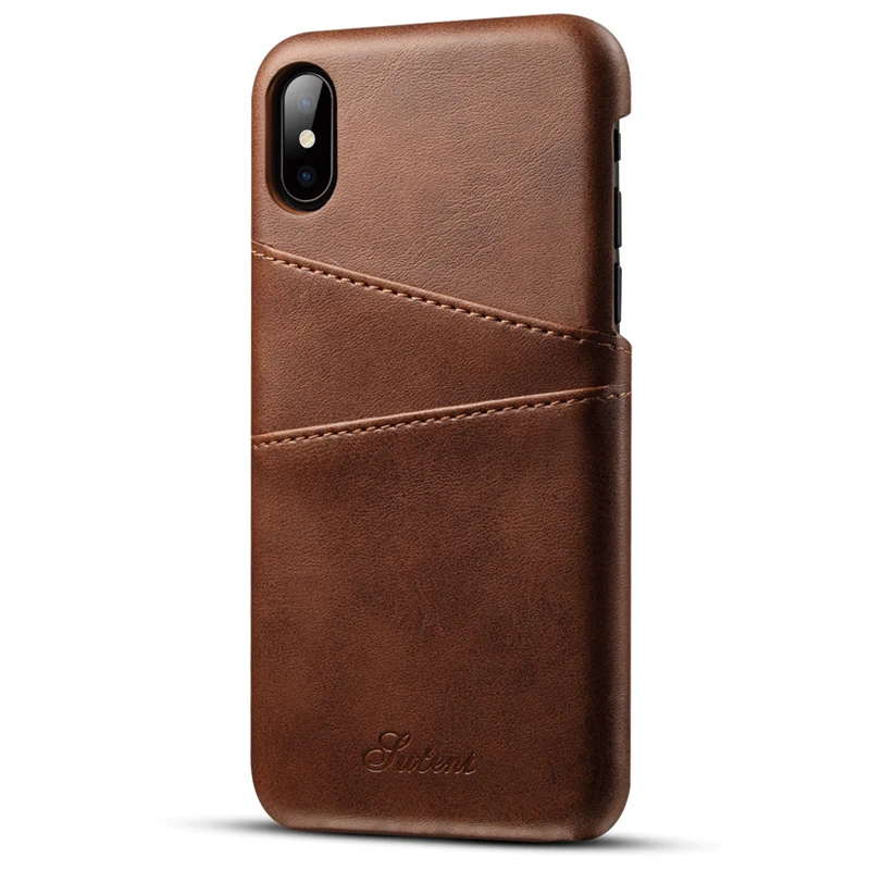 YASOKO Slim Luxury PU Leather For iPhone XS MAX Case Back Cover Protective Card Holder | Мобильные телефоны и аксессуары