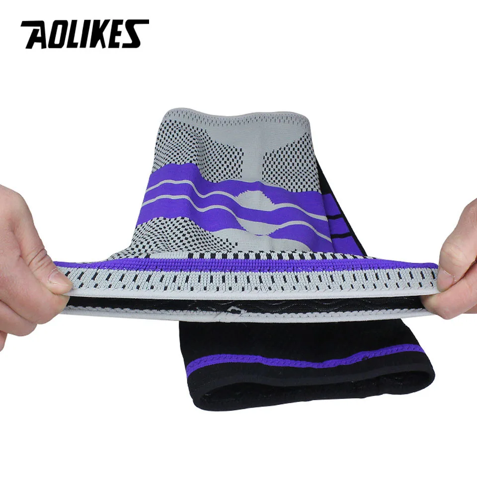 AOLIKES 1 шт. Баскетбол Поддержка силиконовый мягкий наколенники скобка мениска