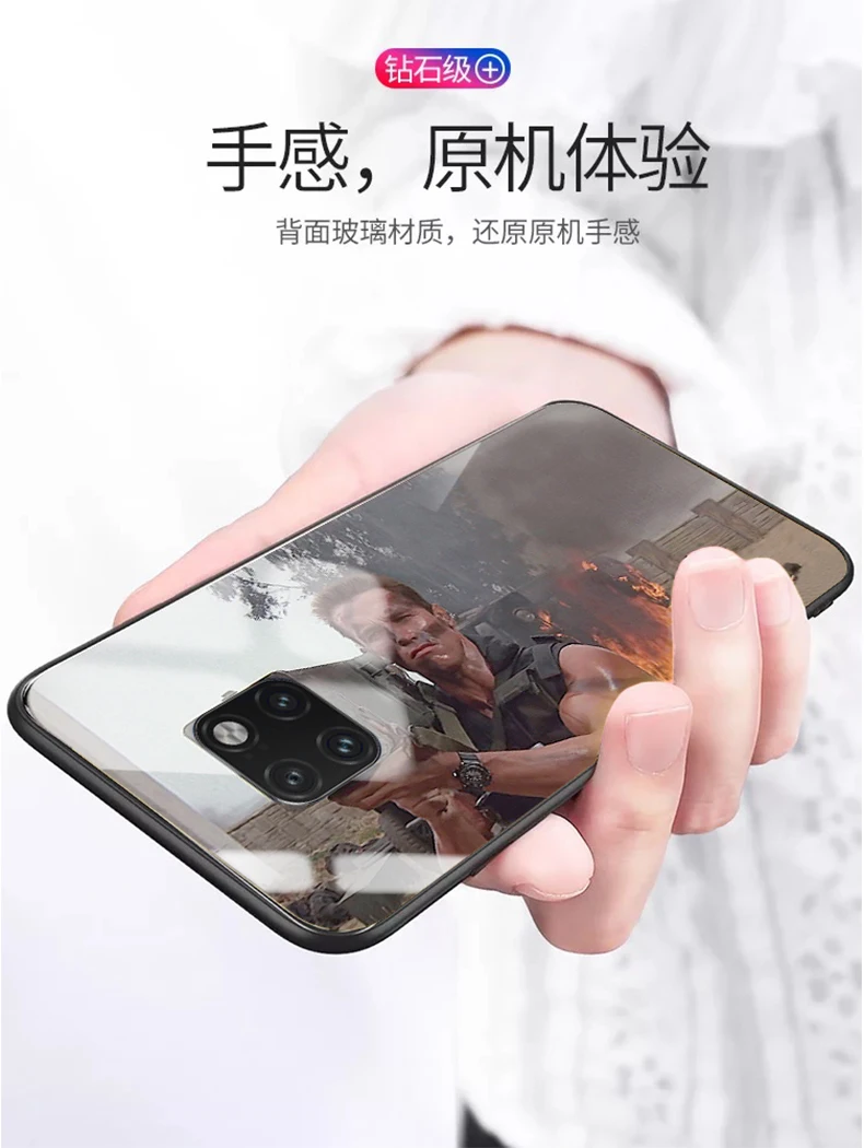 Чехол для Huawei Mate 20 Pro роскошный жесткий защитный чехол на заднюю панель из