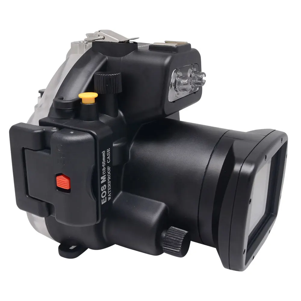 売る Mcoplus 40メートル/フィート水中防水カメラハウジングケース用キヤノンeos M 18〜55ミリメートルレンズ