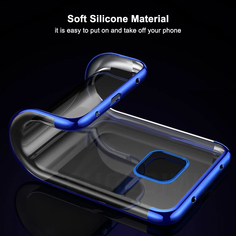CHOEOIWE Cases for Huawei P30 Pro Plating Soft Case Mate 20 Lite 20X Cover Silicone Transparent Phone Covers |
