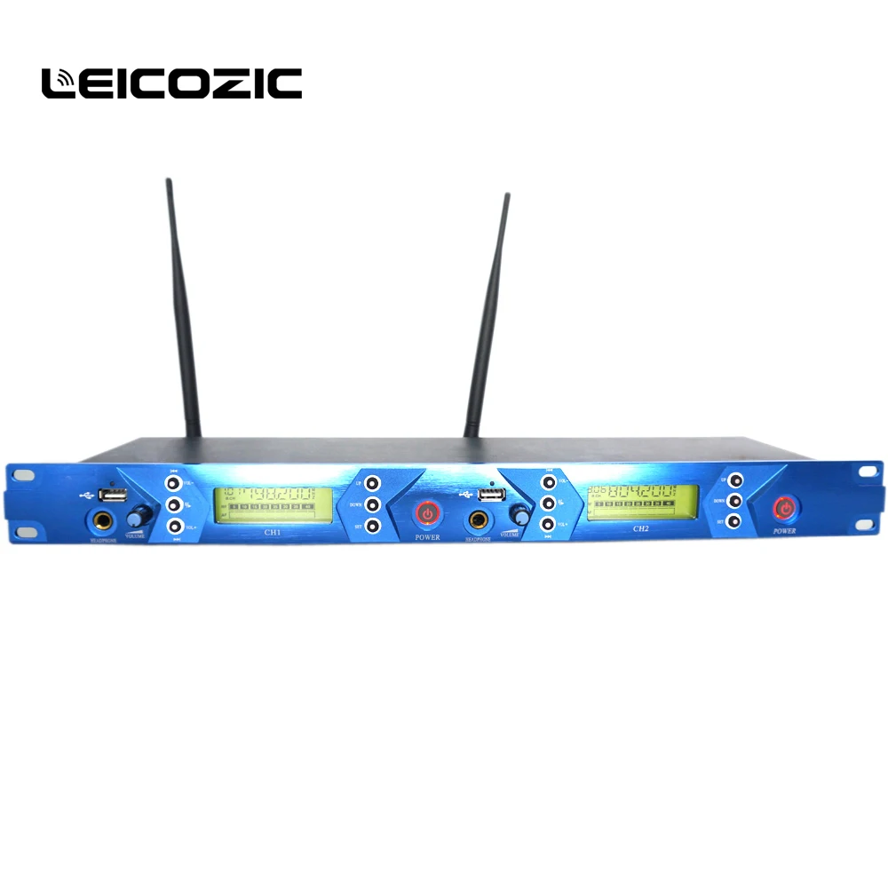 Leicozic L5102 Двухканальный UHF беспроводной монитор в ушах система мониторинга