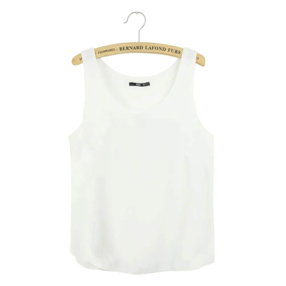 Женские шифоновые майки без рукавов летние топы больших размеров синего