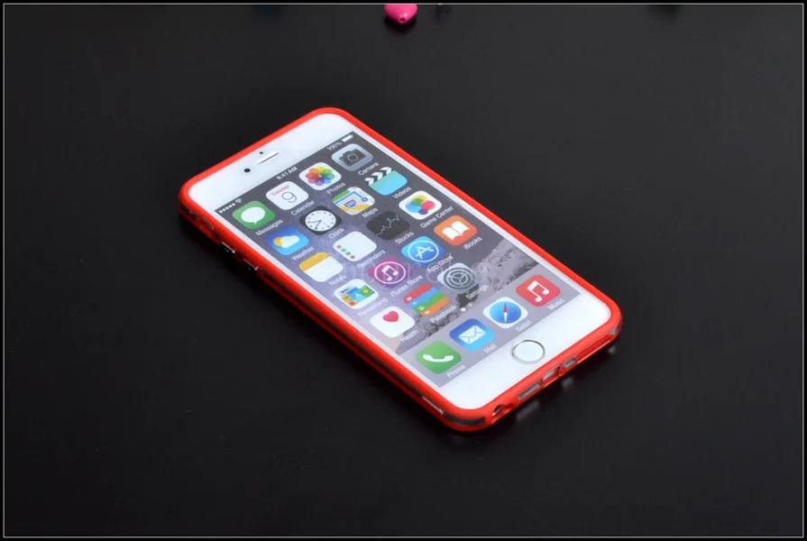 Гибридная средняя Прозрачная защитная рамка Tpu бампер для Iphone 6 Plus/6s Plus 5," мягкий силиконовый бампер чехол