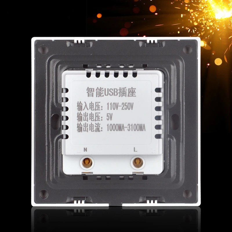 Новинка 2017 домашняя настенная розетка с 4 USB-портами зарядное устройство