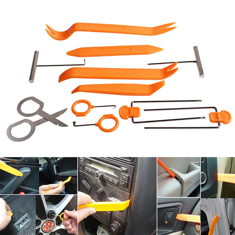 12 шт. инструменты для демонтажа приборной панели с радиорежущей дверью