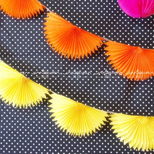 Free shipping! 10pcs/lot 25cm Colorful Snow Paper Fan Decoration wedding birthday and party decration | Дом и сад