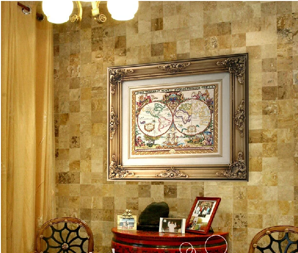 Новое поступление наборы для вышивки крестиком 14 карат карта старого мира