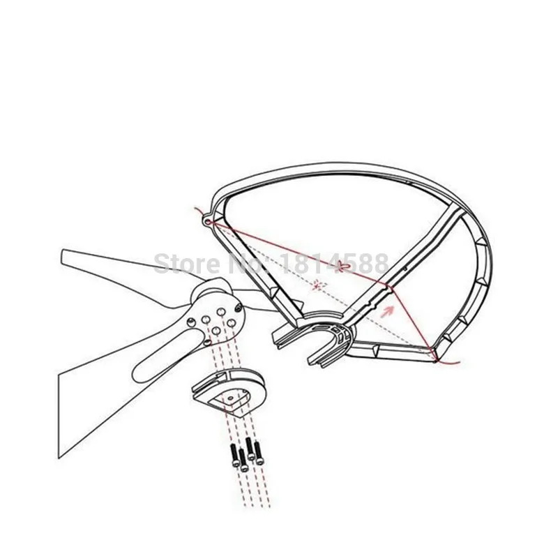 

DJI Phantom 3 Phantom 2 Phantom 1 Propeller Blade White protective ring guard ring protective sleeve