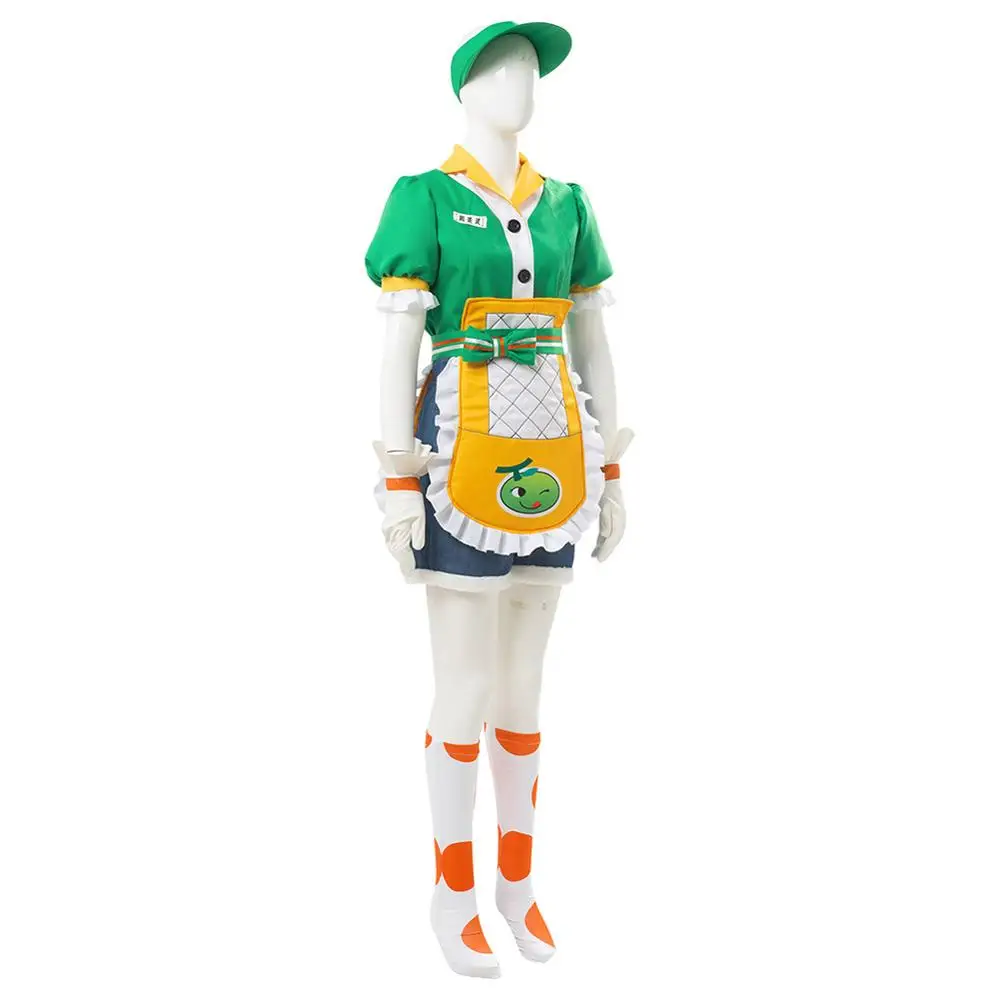 OW Mei Cosplay Costume Honeydew Skin Halloween Carnival Costumes Full Sets | Тематическая одежда и униформа