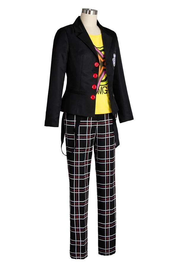 Костюм для косплея Persona 5 Ryuji Sakamoto Hero мужской одежда взрослых черная куртка