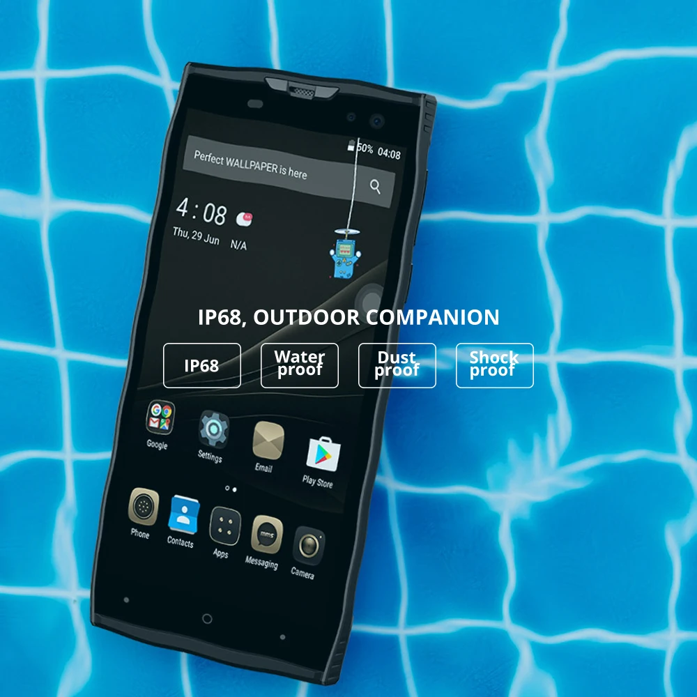Промо DOOGEE S50 IP68 Водонепроницаемый Лицо id 128 Гб Смартфон 5 7 'ཎ:9 Восьмиядерный