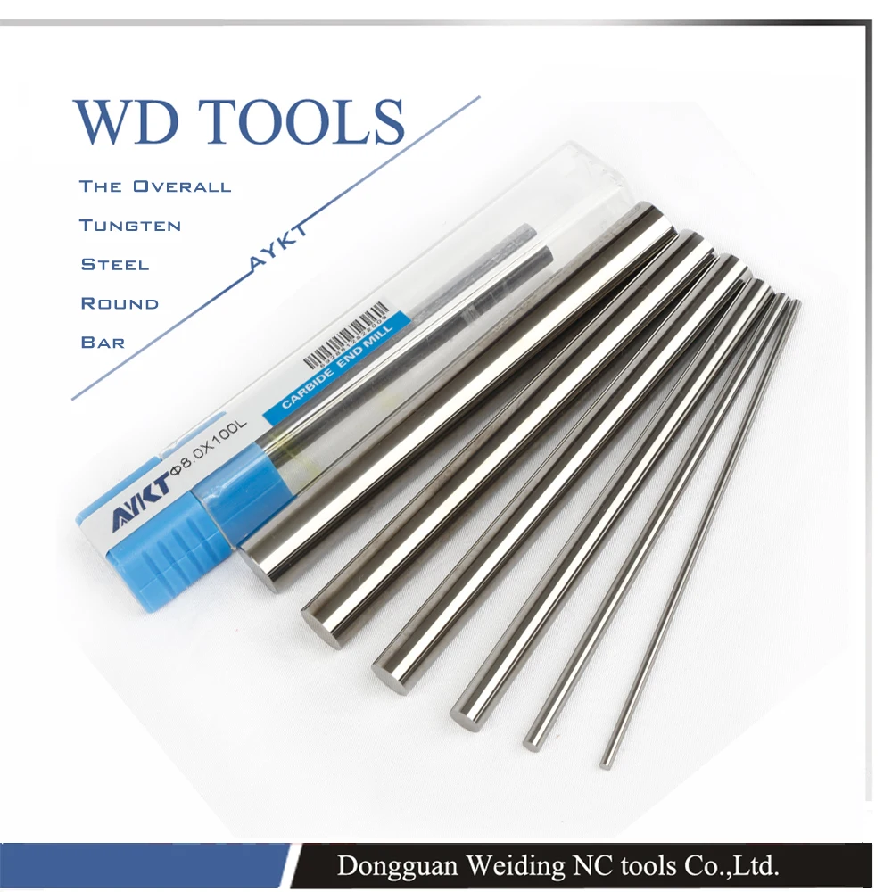 

free shipping 6X100 10pcs Tungsten carbide Round Bar Diameter 6mm Length 100mm polish rod For Industry Tool