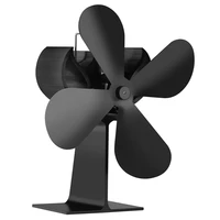 no electronic needed 4 blade heat powered stove fan fireplace fan wood burning fan eco friendly for efficient heat distribution