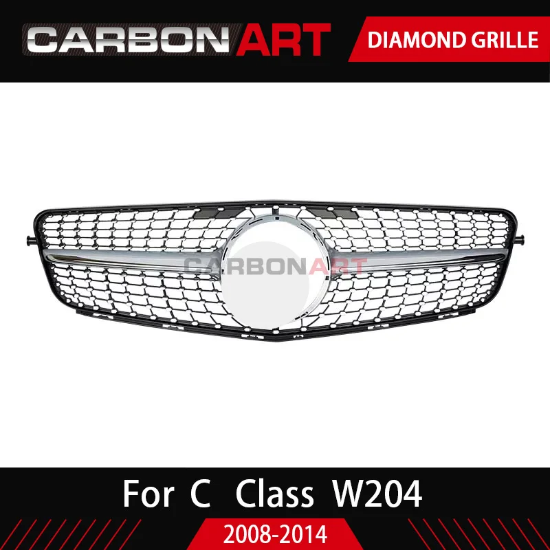 Diamond Auto bumper replacement parts Front grill mesh For Mercedez 2007-2014 C180 C200 C250 C350 C400 C450 C220 C300 W204 | Автомобили и