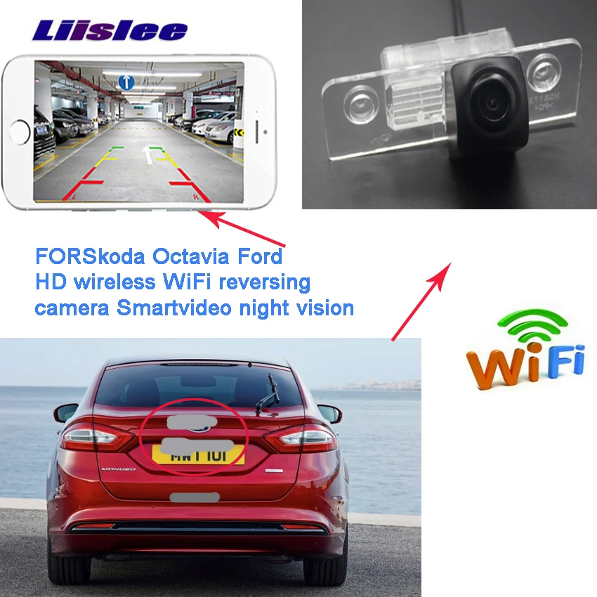 LiisLee Автомобильная камера заднего вида WIFI для Ford Mondeo Mk3 Ghia x Fusion Contour 2000 ~ 2007 HD