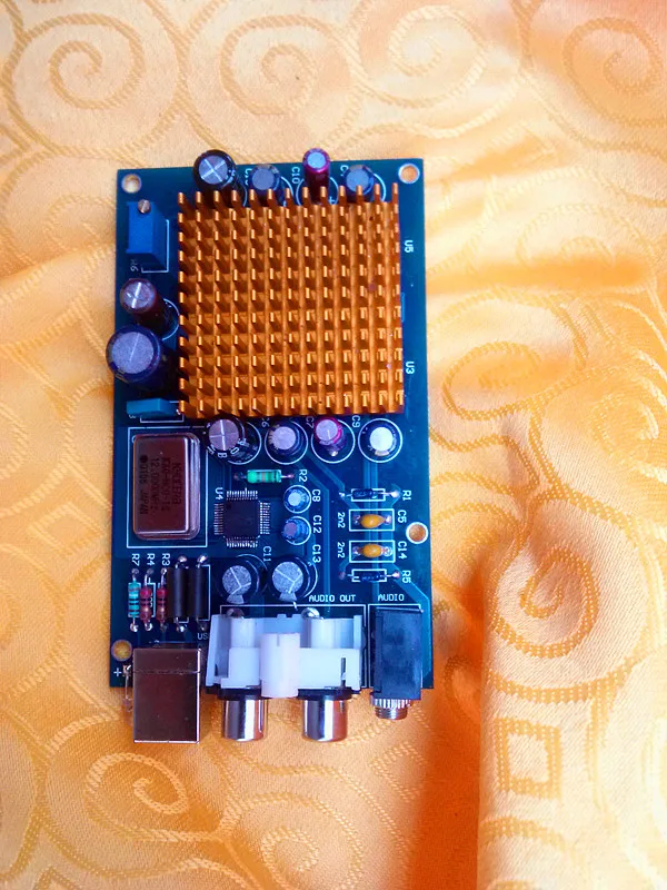 HIFI 6X TDA1543 параллельно лихорадка аудио декодер ЦАП PC USB внешней звуковой карты |