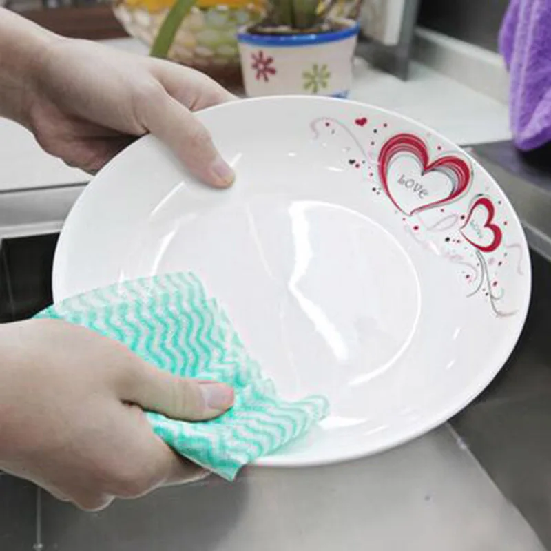 4 посылка нетканые салфетки для мытья посуды|dish cloth|kitchen cleaning wipeskitchen wipes |