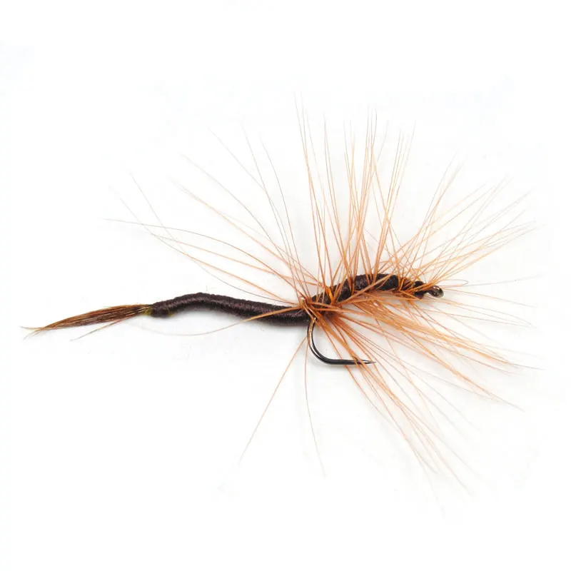 

ICERIO 10PCS #12 Extended Body Eastern Brown Drake Nymph Dry Flies Trout Fly Fishing Lures
