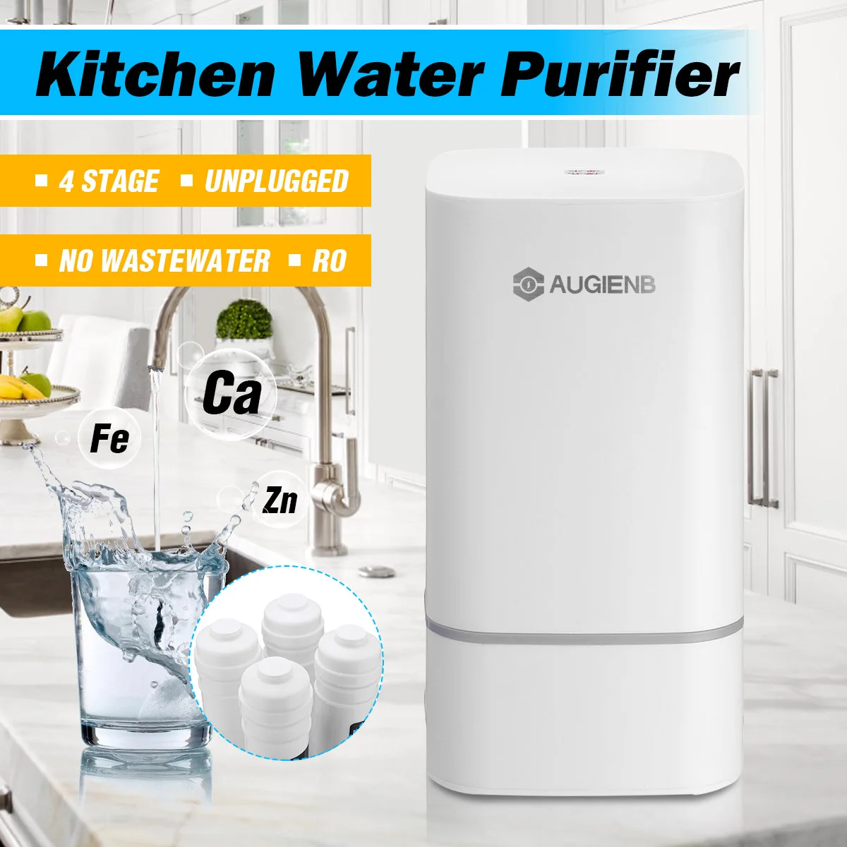 Система фильтрации воды с обратным осмосом 4 очиститель RO фильтр для под