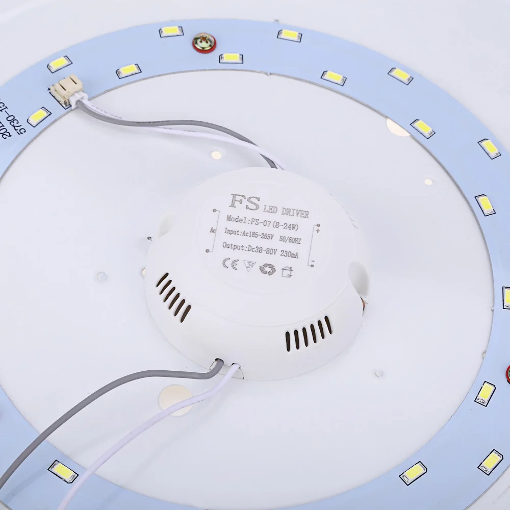 Круглый 35 см 15 Вт 1200лм AC 185-265 в SMD 5730 светодиодный потолочный светильник для