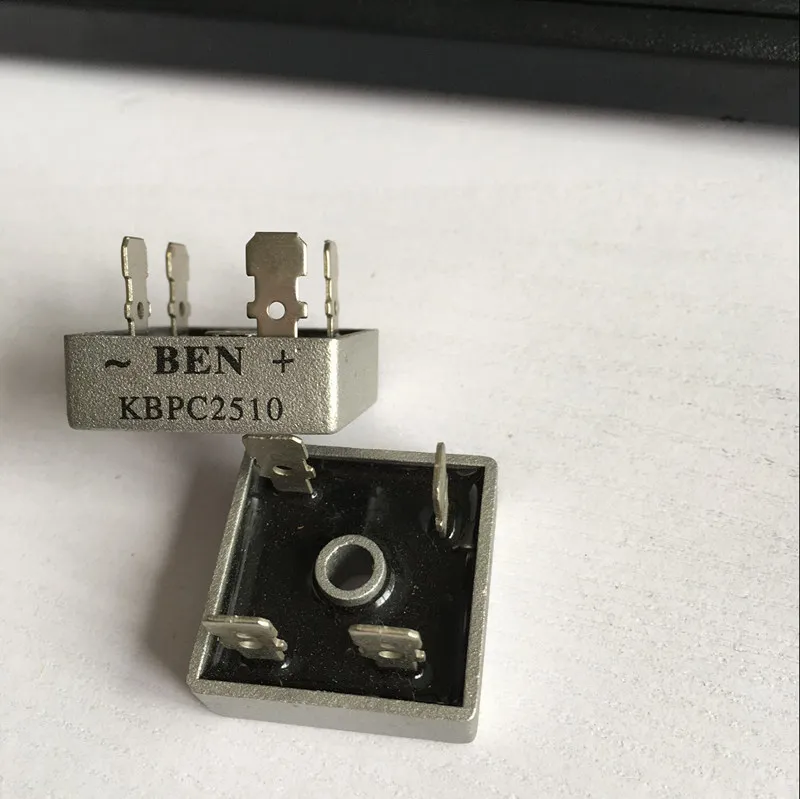 1 шт. однофазный выпрямитель KBPC2510 металлический мост для чехла | Лампы и освещение