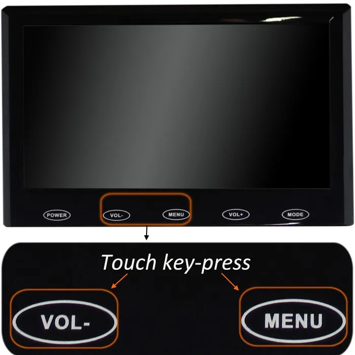 7-дюймовый TFT ЖК-монитор для автомобильной камеры безопасности или заднего вида |