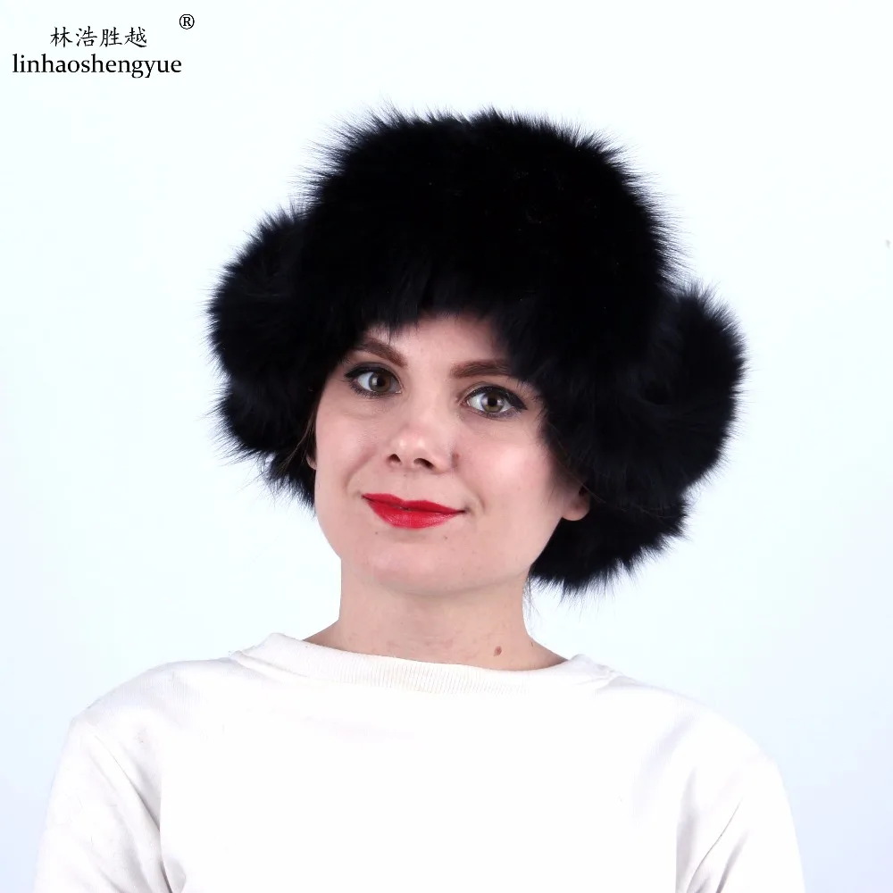 Linhaoshengyue Fashion Women Fox Fur Covers Ears Cap | Аксессуары для одежды