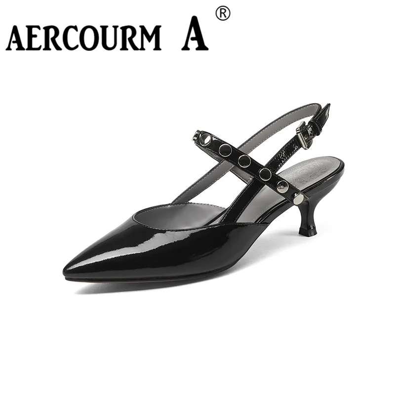 босоножки женские натуральная кожа Aercourm a/Для женщин Сандалии с квадратным