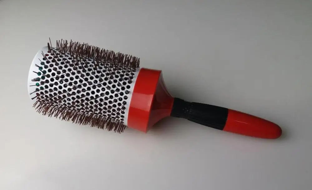 1 шт. круглая щетка для волос профессиональная керамическая красная укладки