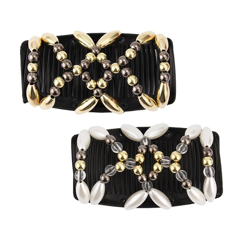 Новинка 2019 Женская эластичная шпилька для волос растягивающаяся двойная