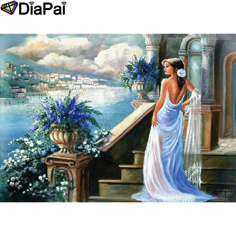 

DIAPAI 100% Full Square/Round Drill 5D DIY Diamond Painting "Beauty oil painting"Diamond Embroidery Cross Stitch 3D Decor A21088