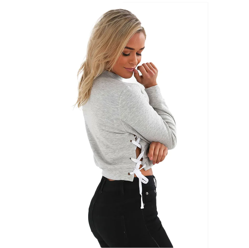 Осенне-зимний женский сексуальный пуловер с капюшоном джемпер толстовка длинным