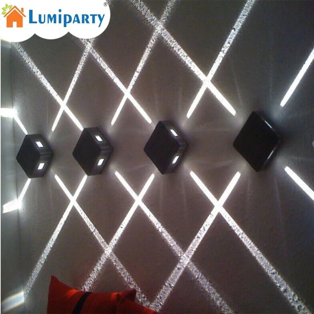 LumiParty 4 Вт Светодиодный настенный бра светильник крест лучистый Открытый