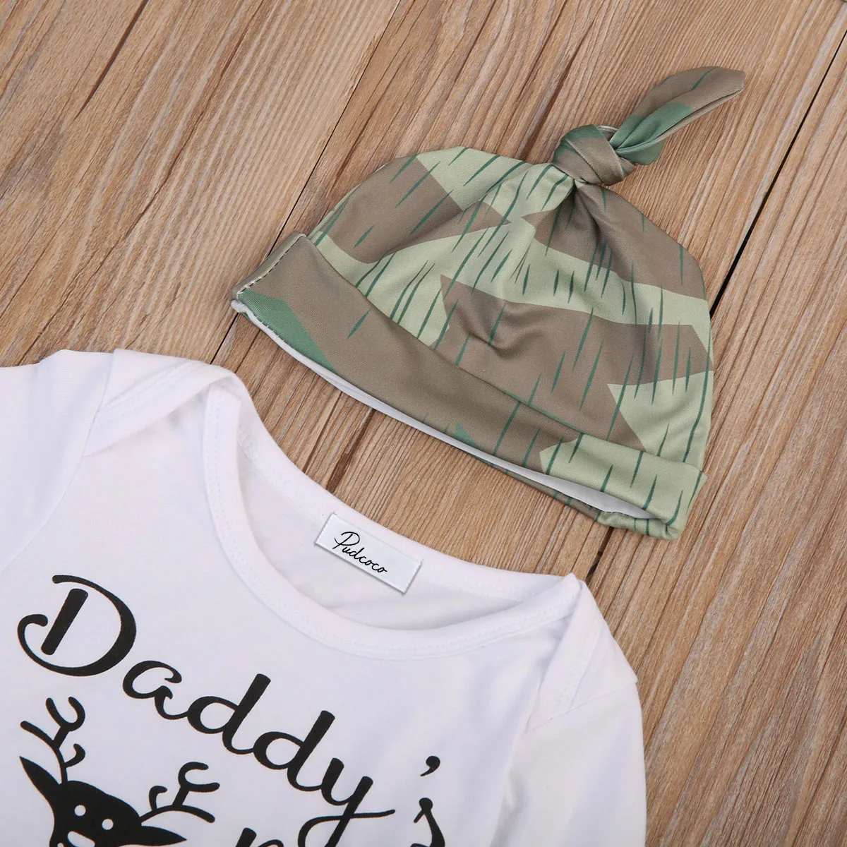 Комплект из 3 предметов топы для новорожденных девочек и мальчиков комбинезон