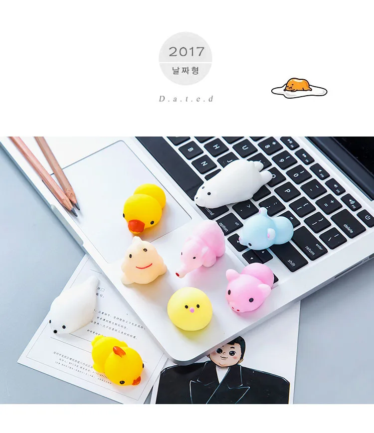 Мини Изменить цвет мягкими милый кот антистрессовый мяч Squeeze Моти рост Abreact