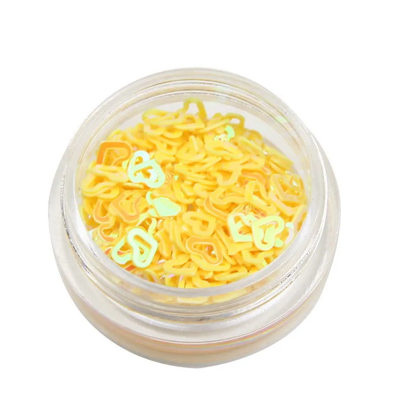 12 цветов Радужные Блестки Сердце Звезда шаблон ногтей набор блесток 3D акриловые