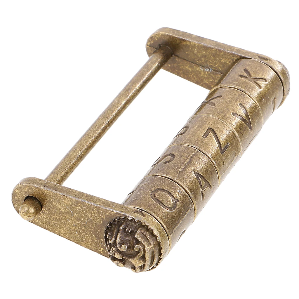 Chinese Vintage Antique Padlock lock Carved Word Password Home Decoration | Обустройство дома