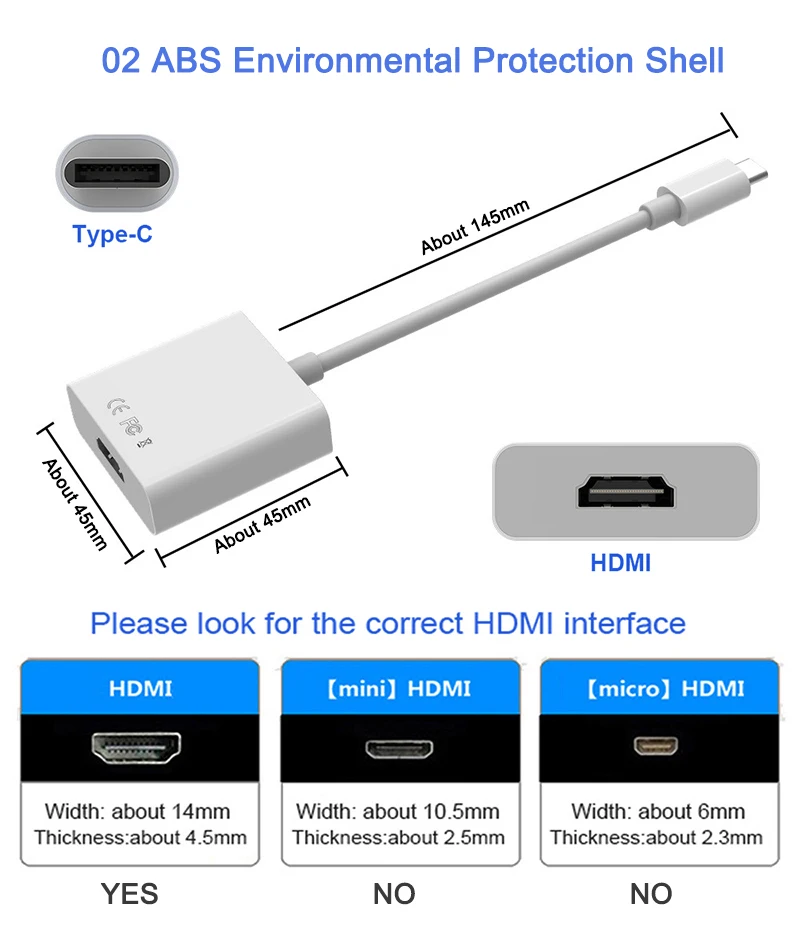 Кабель Переходник USB 3 1 стандарта штекер HDMI 2K * 4K с внутренним интерфейсом для