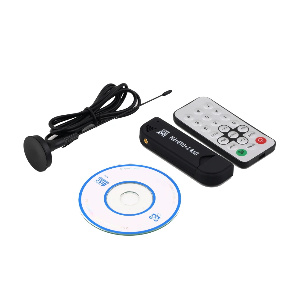 Супер цифровой RTL2832U + R820T ТВ тюнер приемник с антенной для ПК ноутбука Поддержка SDR