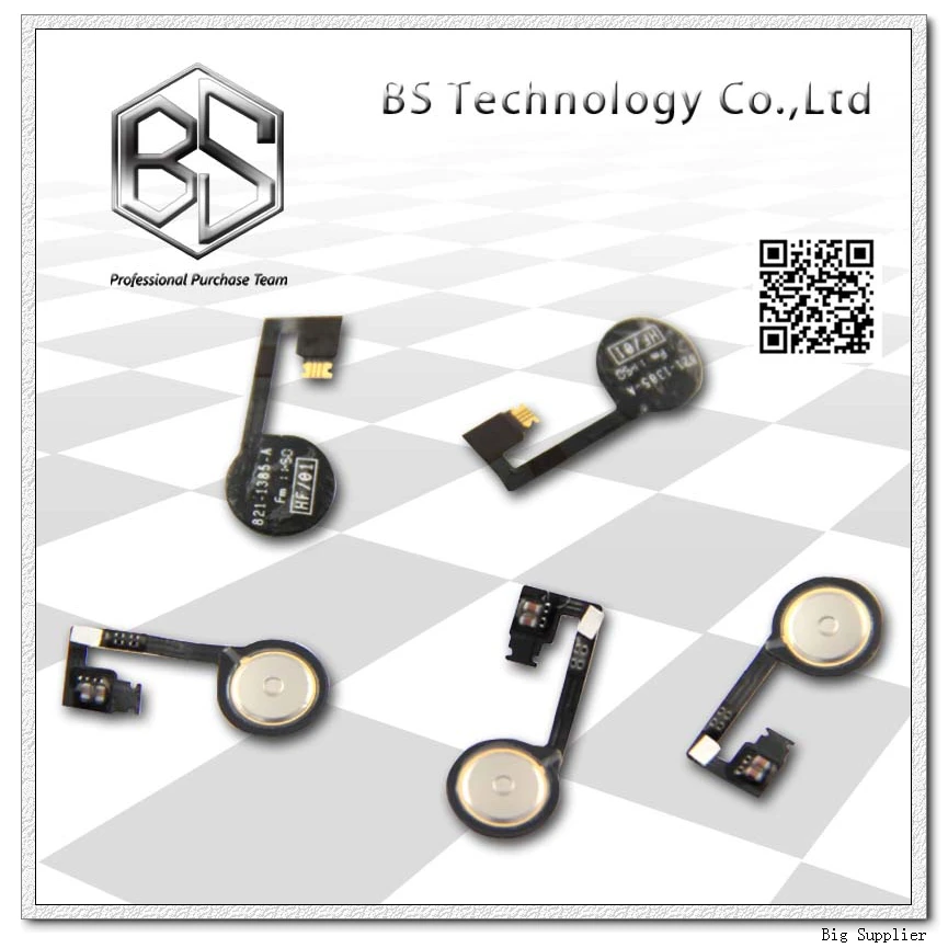 10pcs/lot Home Button Flex Cable for iPhone 4S Wholesale Free Shipping | Мобильные телефоны и аксессуары