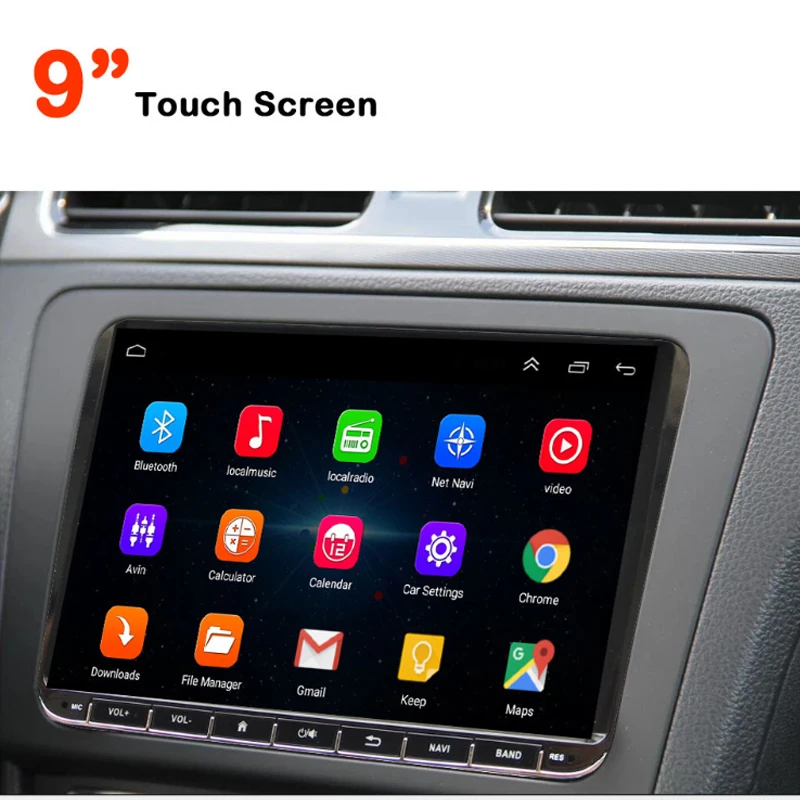 32G Автомобильный мультимедийный GPS Радио Android 2din для golf octavia vw polo СЕДАН scirocco cc bora