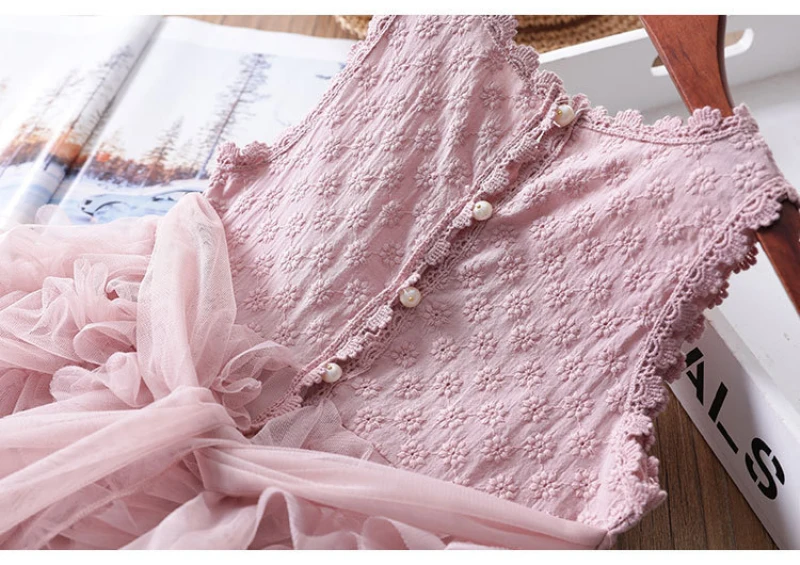 Toddler Kid Baby Girl Sleeveless Lace Tulle Tutu Party Pageant Princess Dress | Детская одежда и обувь
