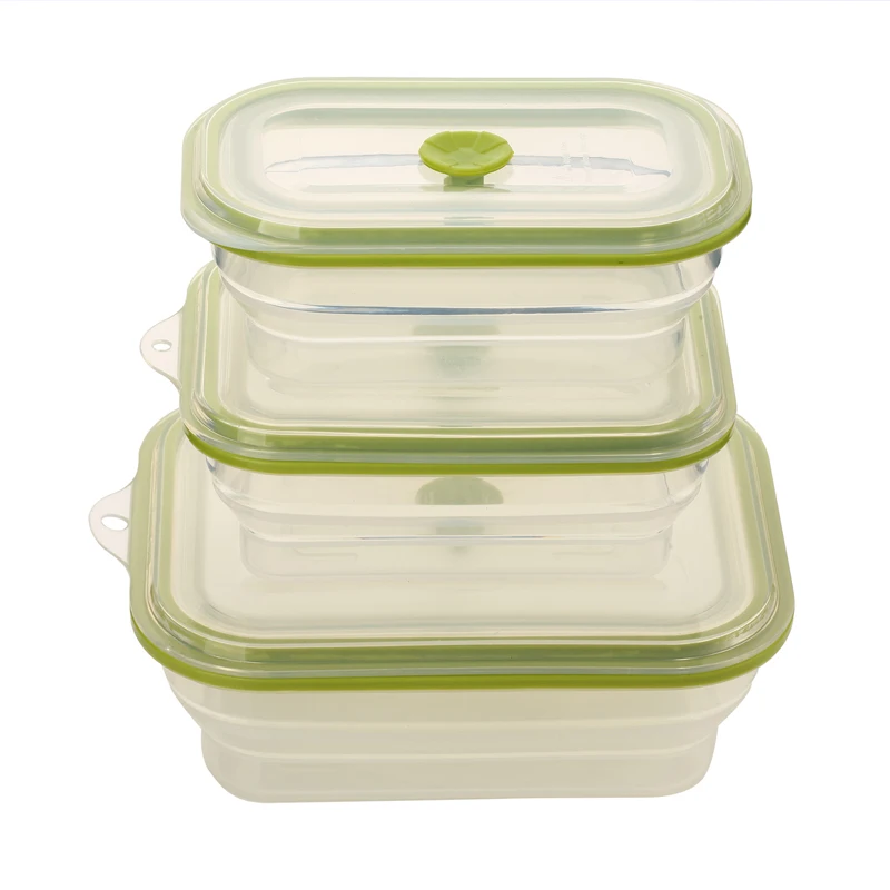 Migecon Silicone Collapsible Lunch Bowl Folding Food Storage Bento Outdoor Portable Container Microwave Tableware sets&amp1PC | Дом и сад