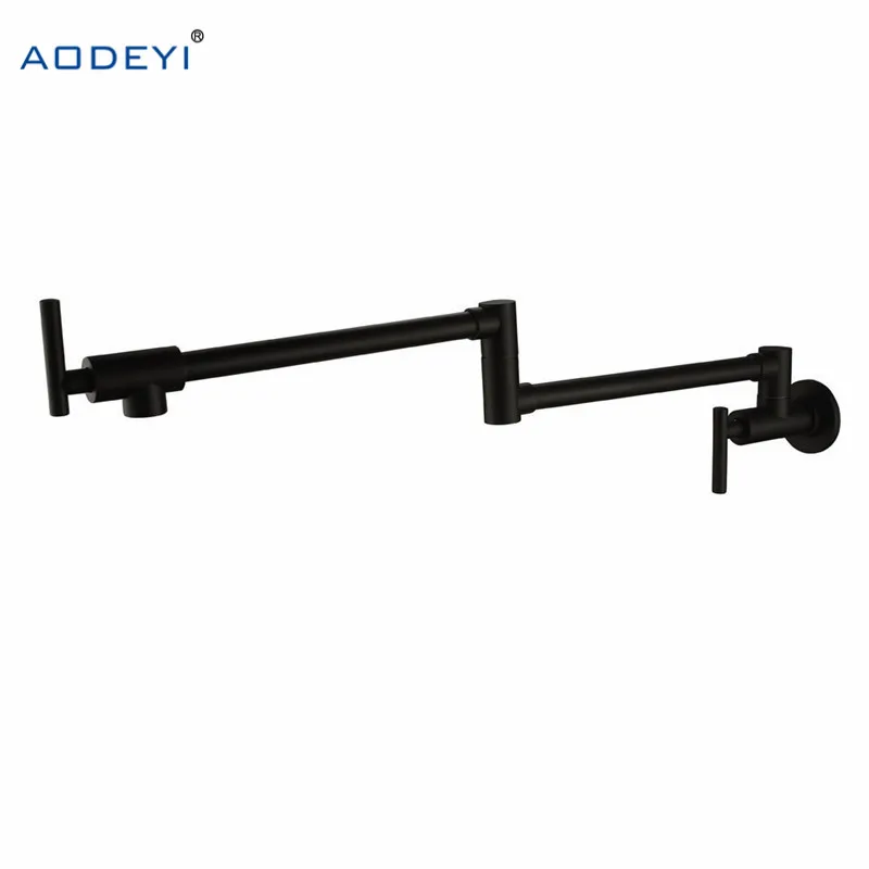 

Настенный черный латунный кран AODEYI для кухни