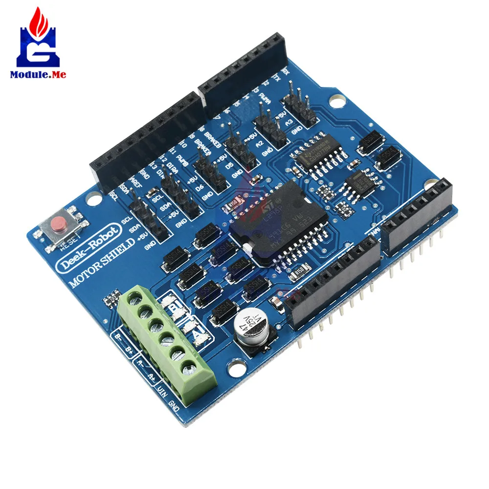 L298P L298 щит R3 драйвер двигателя постоянного тока Shiled плата для Arduino UNO модуль 2A двойной полный мост h-мост 2 пути реле 5 в 12 В