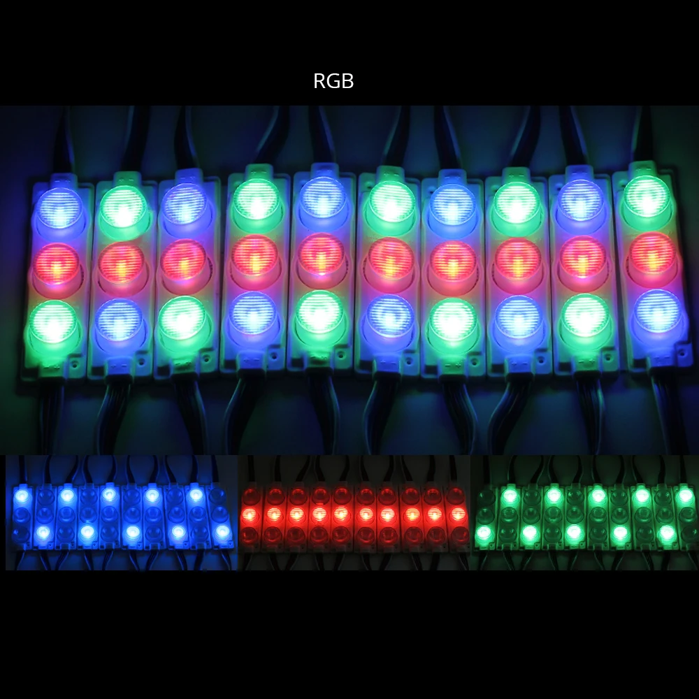 Светодиодный модуль RGB 3 светодиода/шт. 10 шт./лот водонепроницаемый отлично