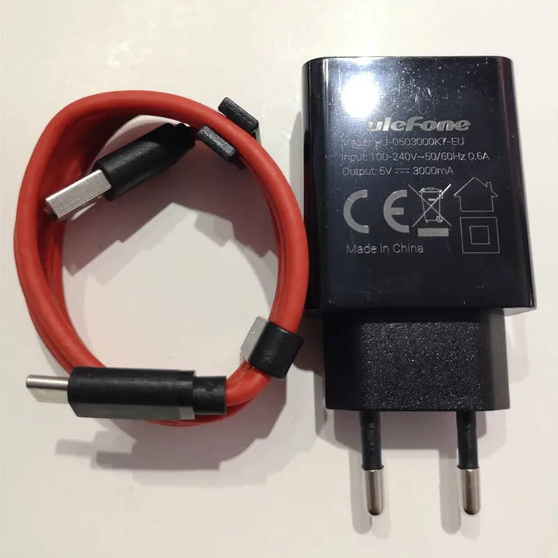 Новое оригинальное зарядное устройство Ulefone power 3 3 S, адаптер переменного тока, быстрое зарядное устройство 3,0, зарядное устройство для путешествий, адаптер с европейской вилкой+ USB кабель, 5 В, 7 в, 9 В, 2 А постоянного тока